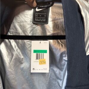 Nike Dark Blue and Silver Jacket